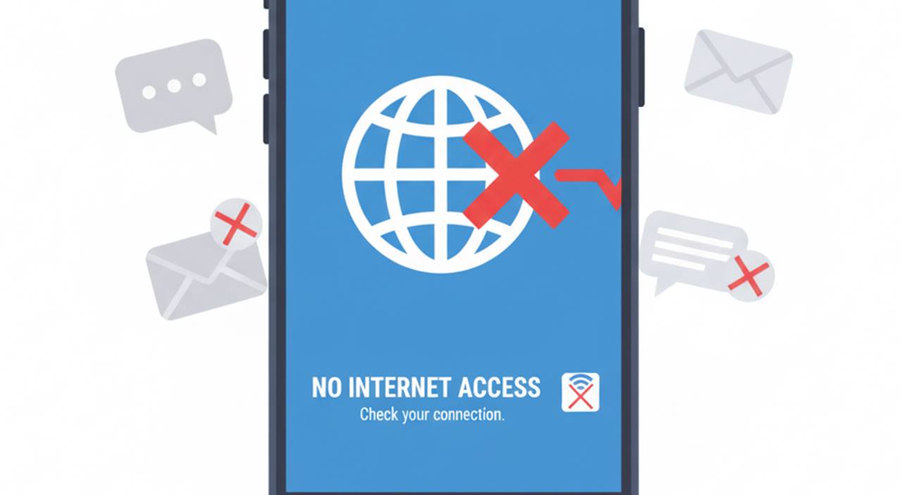 Penyebab Umum No Internet Access