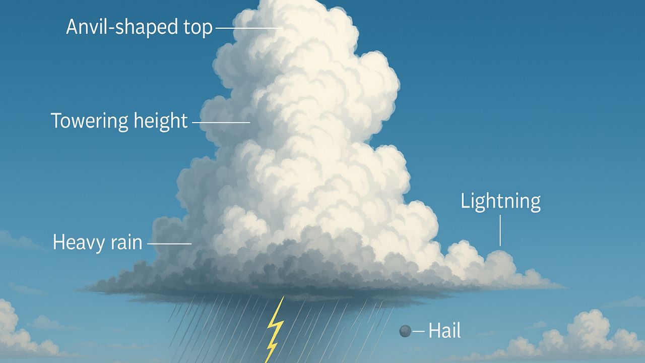 ilustrasi awan cumulonimbus