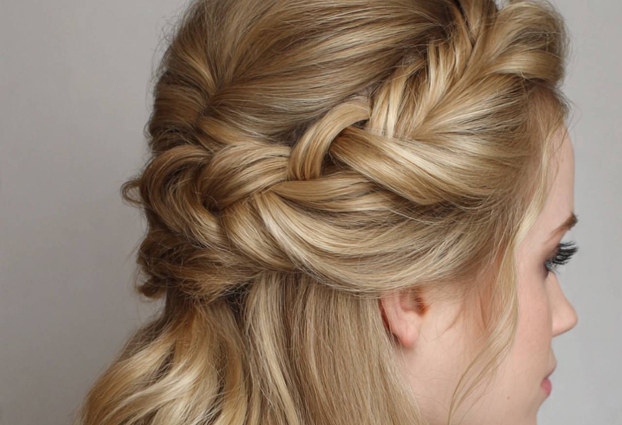 Half Updo untuk Berbagai Acara