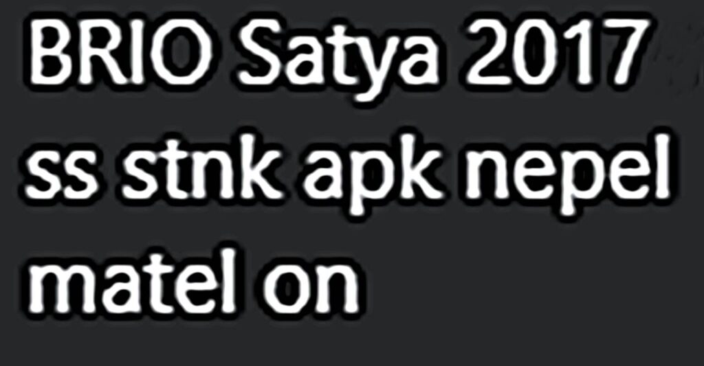 Arti SS STNK Matel On